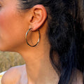 Boucle d'oreille Epure Lune