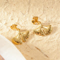 Boucle d'oreille minimaliste GINGKO